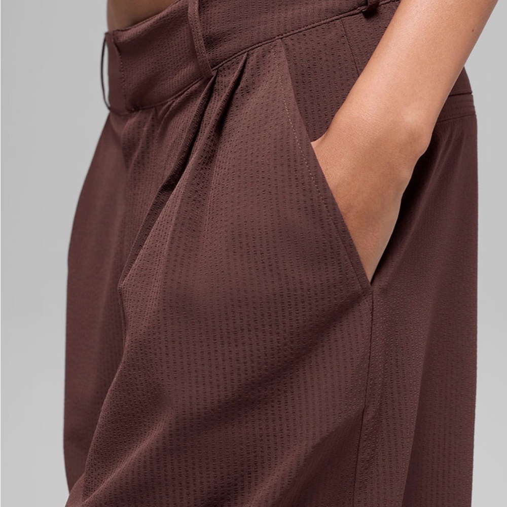 ALO Yoga Dreamscape High-Waisted Trouser - Womens -Brownstone - Picture 3 of 8